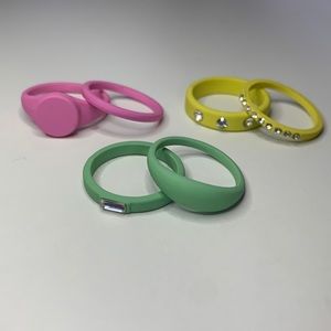 These colorful rings I bought from target. Only wore them once.